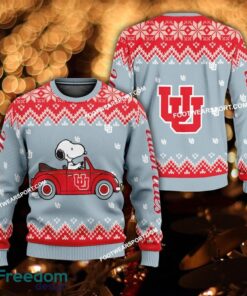 Best Design Snoopy Driving Car Utah Utes Christmas Sweater Gift For Adult