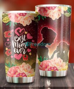 Best Mom Ever Cool Flower Calgary Flames NHL Tumbler – G Fanatics
