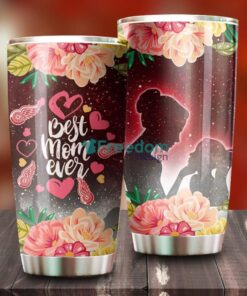 Best Mom Ever Cool Flower Detroit Red Wings NHL Tumbler – G Fanatics