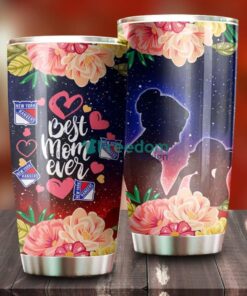 Best Mom Ever Cool Flower New York Rangers NHL Tumbler – G Fanatics