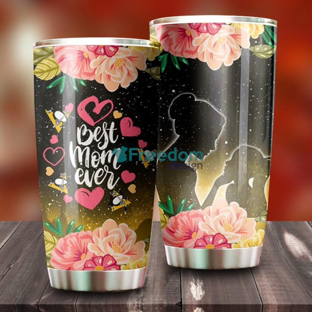 Best Mom Ever Cool Flower Pittsburgh Penguins NHL Tumbler G Fanatics image Best Mom Ever Cool Flower Pittsburgh Penguins NHL Tumbler - G Fanatics Product Photo 1
