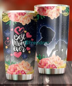 Best Mom Ever Cool Flower Toronto Maple Leafs NHL Tumbler – G Fanatics