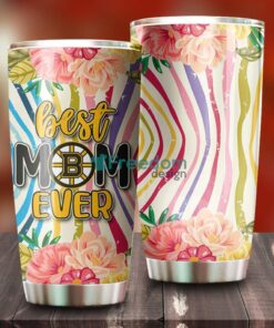 Best Mom Ever Flower Boston Bruins NHL Tumbler For Everyone