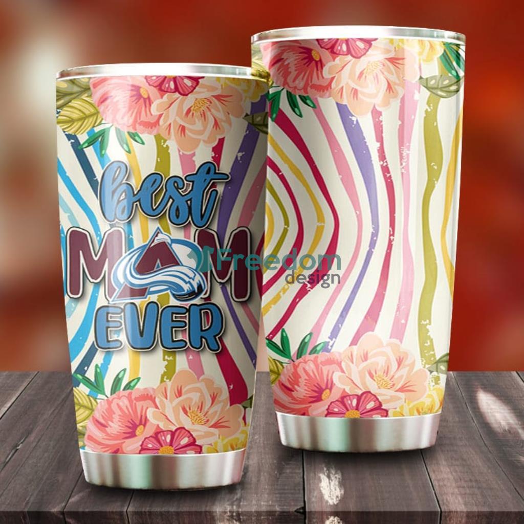Best Mom Ever Flower Colorado Avalanche NHL Tumbler For Everyone image Best Mom Ever Flower Colorado Avalanche NHL Tumbler For Everyone Product Photo 1