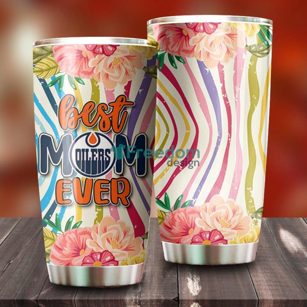 Best Mom Ever Flower Edmonton Oilers NHL Tumbler For Everyone image Best Mom Ever Flower Edmonton Oilers NHL Tumbler For Everyone Product Photo 1