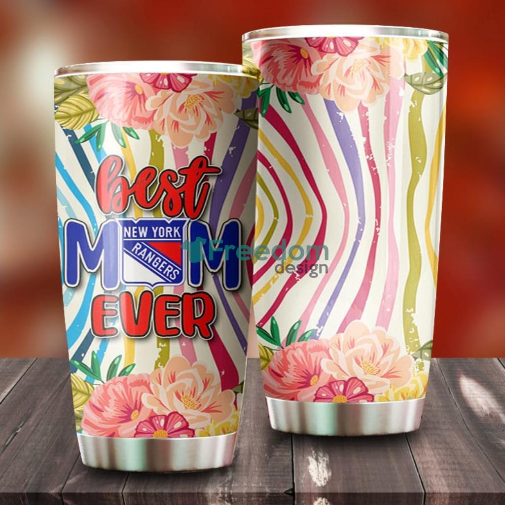 Best Mom Ever Flower New York Rangers NHL Tumbler For Everyone image Best Mom Ever Flower New York Rangers NHL Tumbler For Everyone Product Photo 1