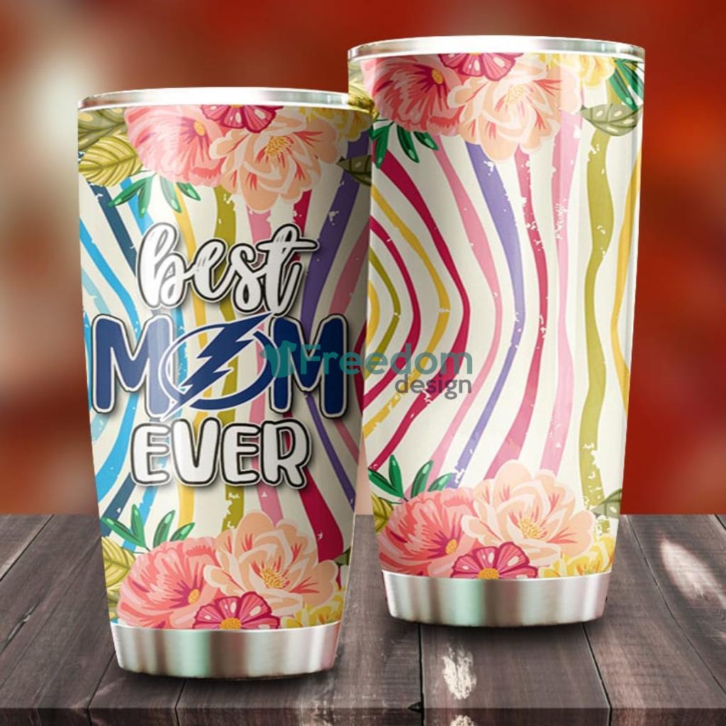 Best Mom Ever Flower Tampa Bay Lightning NHL Tumbler For Everyone image Best Mom Ever Flower Tampa Bay Lightning NHL Tumbler For Everyone Product Photo 1
