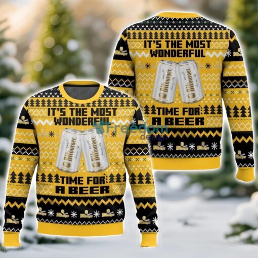 Bitburger It’s the Most Wonderful time for a Beer 3D Ugly Christmas Sweater Unisex Sweater Christmas Gift Product Photo 1