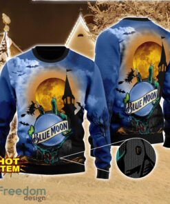 Blue Moon Halloween 3D Sweater Halloween Gift For Men And Women