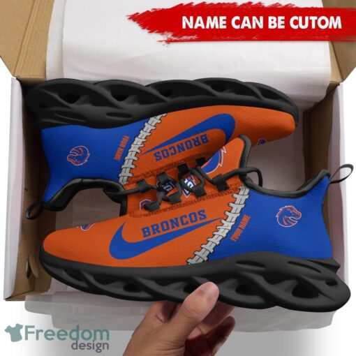 Boise State Broncos Custom Name Limited Max Soul Shoes Sneakers For Sports Fans Gift Product Photo 2