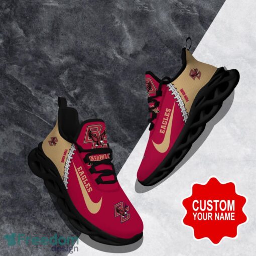 Boston College Eagles Custom Name Limited Max Soul Shoes Sneakers For Sports Fans Gift Product Photo 1