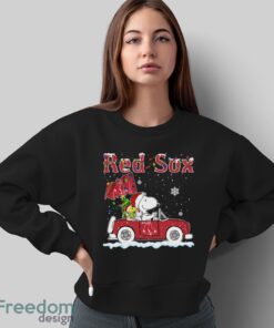 Boston Red Sox Snoopy And Woodstock Driving Car Shirt Sweatshirt Hoodie - Sweatshirt