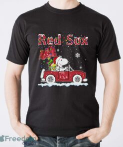 Boston Red Sox Snoopy And Woodstock Driving Car Shirt Sweatshirt Hoodie