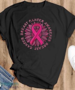 Breast Cancer Awareness Shirt, Pink Ribbon Sunflower