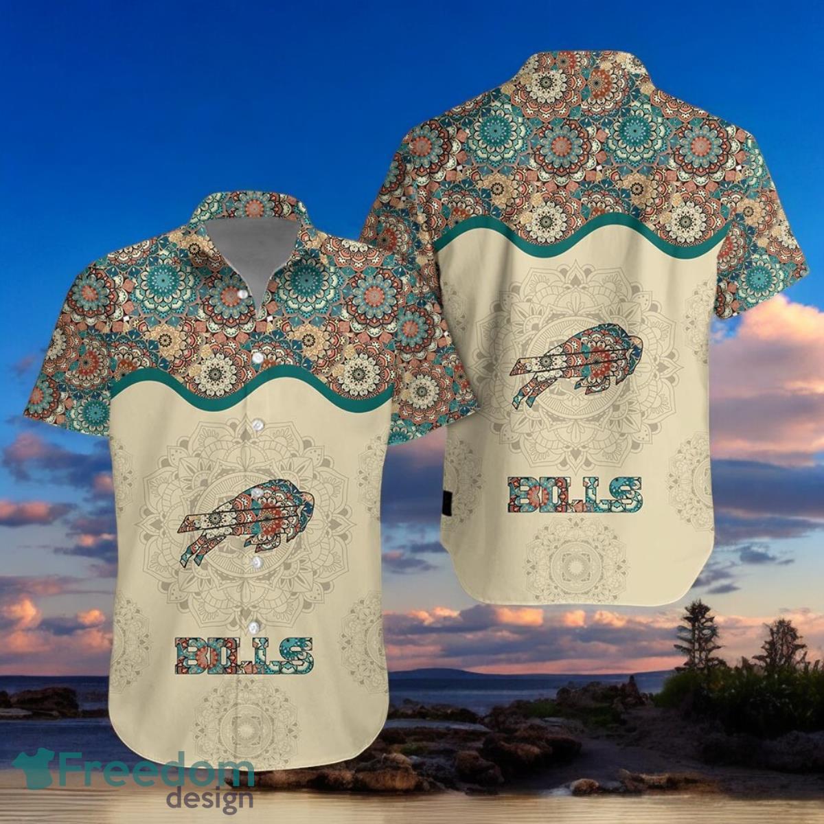 Buffalo Bills Hawaiian Shirt Custom Name Special Gift For Men And image Buffalo Bills Hawaiian Shirt Custom Name Special Gift For Men And Product Photo 1