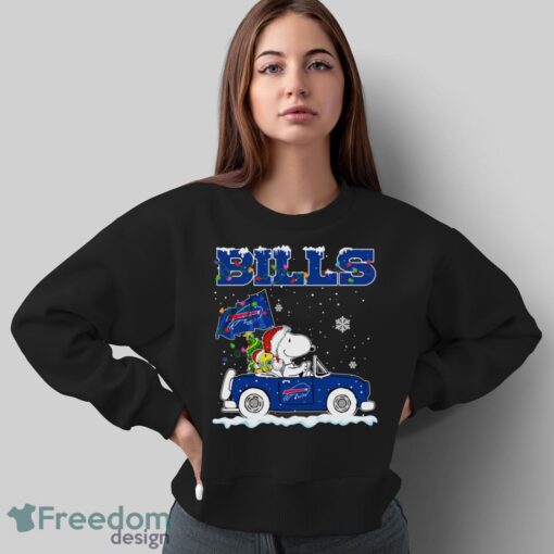 Buffalo Bills Snoopy And Woodstock Driving Car Shirt Sweatshirt Hoodie - Sweatshirt