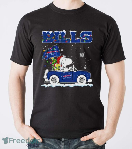 Buffalo Bills Snoopy And Woodstock Driving Car Shirt Sweatshirt Hoodie - Men T-Shirt