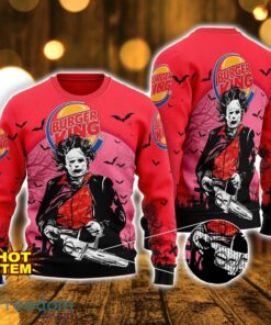 Burger King Horror Halloween AOP Sweater For Men And Women Halloween Gift