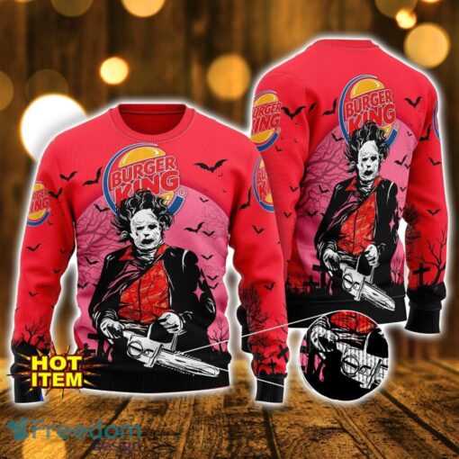 Burger King Horror Halloween AOP Sweater For Men And Women Halloween Gift Product Photo 1