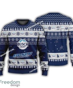 Busch Light Beer Logo Merry Christmas Ugly Sweater Gift For Men And Women