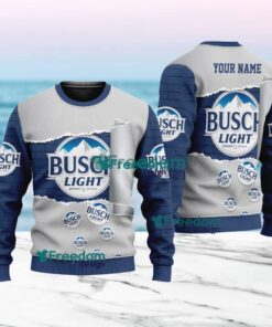 Busch light Logo New Idea Christmas Ugly Sweater 3D For Men And Women