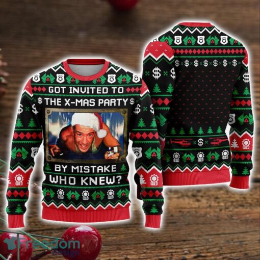 By The Mistake Who Know Ugly Christmas Sweater Nakatomi Plaza Ugly Christmas Sweater Holiday Gift Product Photo 1