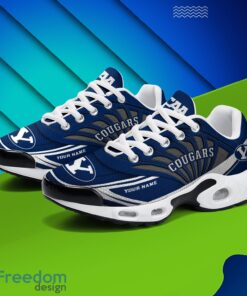 BYU Cougars Air Cushion Sports Shoes Custom Name Gift For Fans Men Women Shoes Product Photo 2