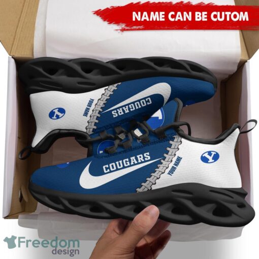 BYU Cougars Custom Name Limited Max Soul Shoes Sneakers For Sports Fans Gift Product Photo 2