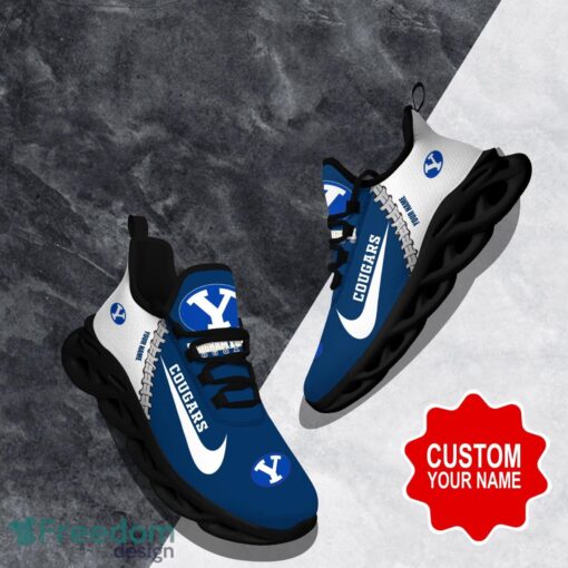 BYU Cougars Custom Name Limited Max Soul Shoes Sneakers For Sports Fans Gift Product Photo 1