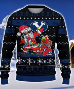 BYU Cougars Santa Claus Ugly Christmas Sweater Christmas Gift 3D Sweater