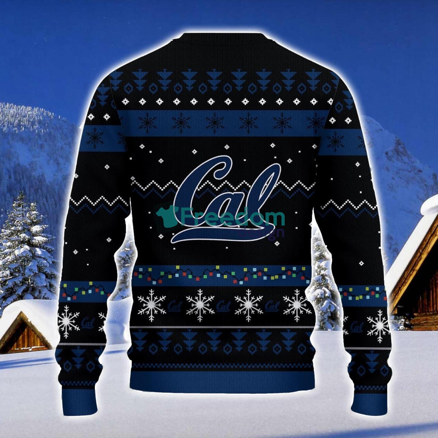 California Golden Bears Santa Claus Ugly Christmas Sweater Christmas Gift 3D Sweater image California Golden Bears Santa Claus Ugly Christmas Sweater Christmas Gift 3D Sweater Product Photo 2