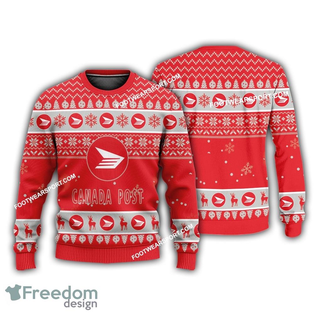 Canada Post Logo Merry Xmas Ugly Sweater AOP For Fans image Canada Post Logo Merry Xmas Ugly Sweater AOP For Fans - Canada Post Logo Merry Xmas Ugly Sweater AOP For Fans