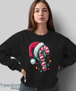 Candy Cane Crew Christmas Lights Family Matching Xmas Shirt - Sweatshirt