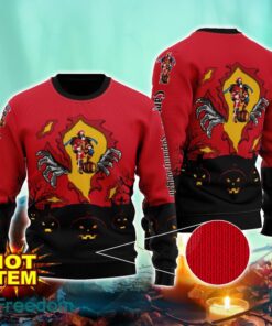 Captain Morgan Scary Night Halloween Hand Pull Out Halloween 3D Sweater For Men and Women