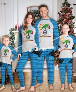 Carolina Panthers Happy HalloThankmas Xmas Family Pajamas Set Kid Men Women