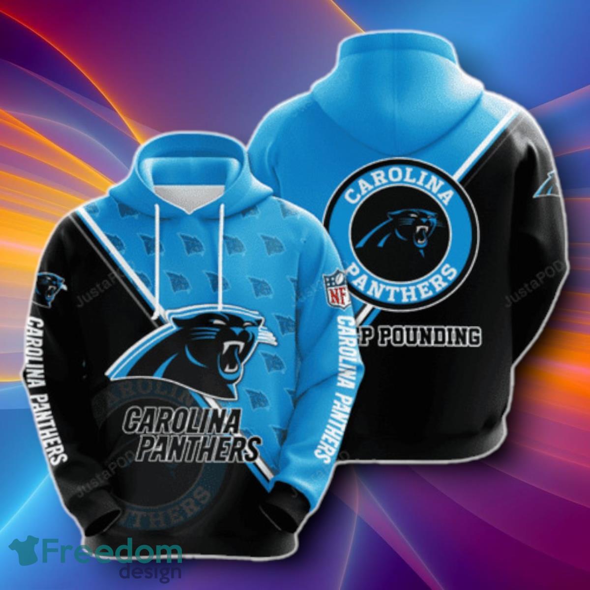 Carolina Panthers NFL 3D Hoodies Unique Gift image Carolina Panthers NFL 3D Hoodies Unique Gift Product Photo 1