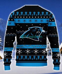 Carolina Panthers Santa Claus Ugly Christmas Sweater Christmas Gift 3D Sweater Product Photo 2