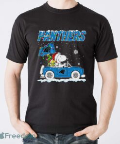 Carolina Panthers Snoopy And Woodstock Driving Car Shirt Sweatshirt Hoodie