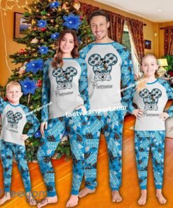 Carolina Panthers Xmas Pajamas Set Family Gift Christmas