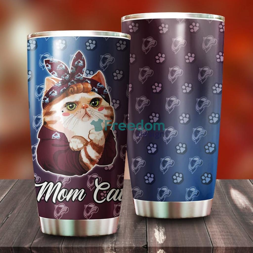 Cat Mom Colorado Avalanche NHL Tumbler For Everyone image Cat Mom Colorado Avalanche NHL Tumbler For Everyone Product Photo 1
