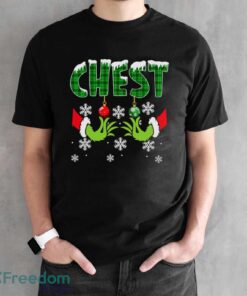 Chest Nuts Christmas Shirt Funny Matching Couple Chestnuts Shirt - Black Unisex T-Shirt