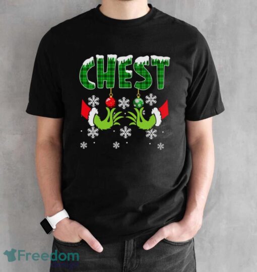 Chest Nuts Christmas Shirt Funny Matching Couple Chestnuts Shirt - Black Unisex T-Shirt