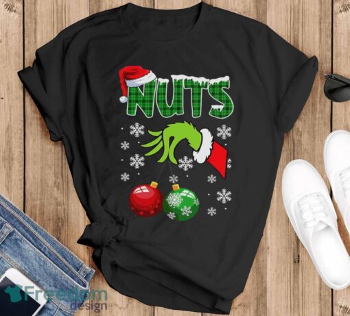 Chest Nuts Matching Chestnuts Funny Christmas Couples Nuts Shirt - Black T-Shirt