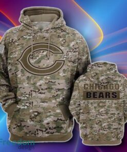 Chicago Bears Camo 3D Hoodies Unique Gift