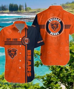 Chicago Bears Hawaiian Shirt Custom Name Impressive Gift