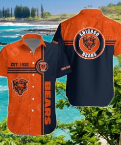 Chicago Bears Hawaiian Shirt Custom Name Unique Gift