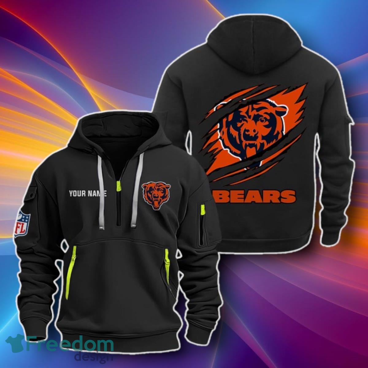 Chicago Bears Heavy 3D Hoodies Unique Gift image Chicago Bears Heavy 3D Hoodies Unique Gift Product Photo 1