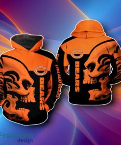 Chicago Bears NFL Skull 3D Hoodies Unique Gift
