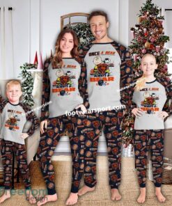 Chicago Bears Once A Bear – Always A Bear Xmas Family Pajamas Set Kid Men Women