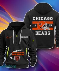 Chicago Bears Quarter Zip 3D Hoodies Unique Gift